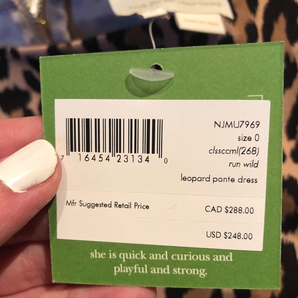 Kate Spade Leopard Ponte Dress - Picture 7 of 7